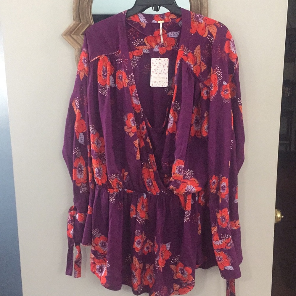 Free People floral tunic